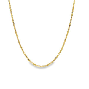 Gold Chains: 9ct Yellow Gold 1.5 Fox Chain with Extender Chain