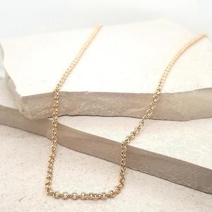 Gold Chains: 9ct Yellow Gold Hollow 2.1mm Rolo Chain