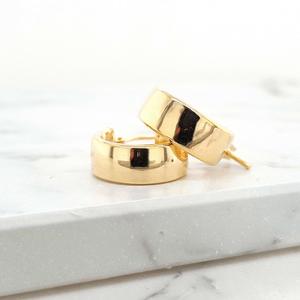 Hollow Hoop Earrings in 9ct Yellow Gold