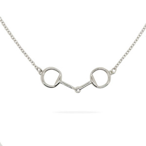 Equestrian Jewellery: Sterling Silver Equestrian Snaffle Necklace