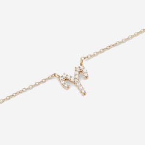 Daniel Wellington Gold Plated Zodiac Crystal Aries Necklace