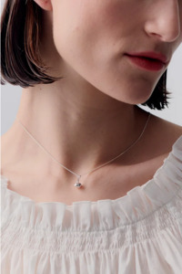 Karen Walker Sterling Silver Garlic Necklace