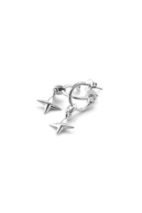 Stolen Girlfriends Club Sterling Silver Ninja Star Clean Anchor Sleeper Earrings