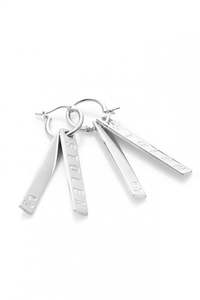 Stolen Girlfriends Sterling Silver Stolen Bar Anchor Earrings