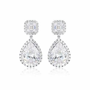 Georgini Sterling Silver Liandra Love is in the Air Drop Earrings