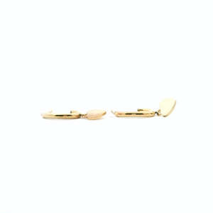 Boxing Day Sale Gold Earrings: 9ct Yellow Gold Heart Drop Earrings