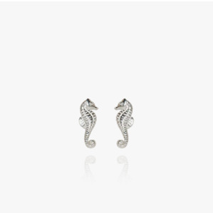 Gift Guide Under 50: Evolve Sterling Silver Mini Seahorse Stud Earrings