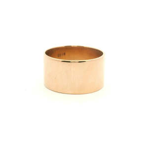 Estate Jewellery: Estate 18ct Yellow Gold Cigar Band