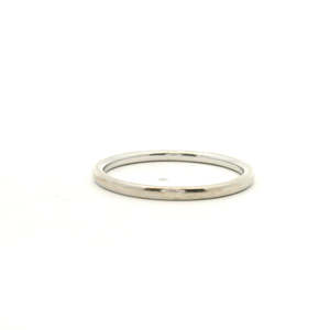Estate 9ct White Gold Plain 1.50mm Band