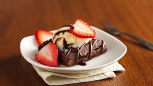 Dinner: Chocolate Brownie
