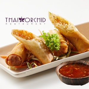 Lunch: Porpia Phak Spring Rolls