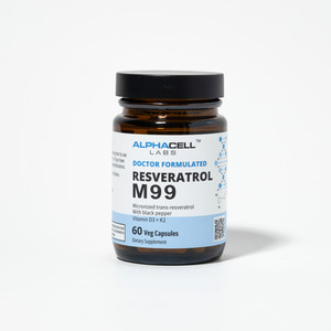 Products: AlphaCell Labs Resveratrol M99 150 mg - 60 Veggie Capsules