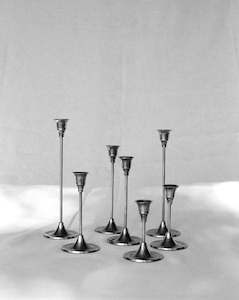 Silver Candlestick Set