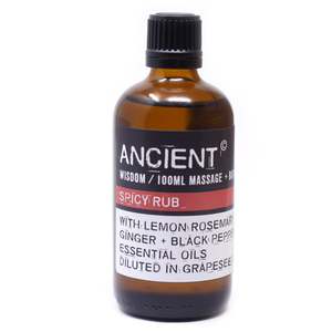 Massage Oils 100ml: Spicy Rub Massage Oil - 100ml
