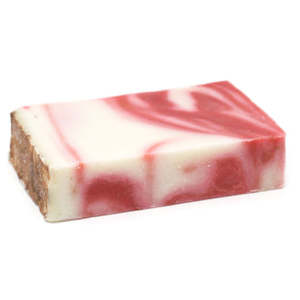 Artisan Olive Oil Soaps: Red Clay - Olive Oil Soap - SLICE approx 100g