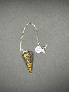 Crystal Pendulums: Crystal Pendulum - Ajooba Jasper