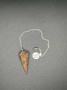 Crystal Pendulum - Calligraphy Stone