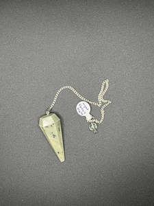 Crystal Pendulums: Crystal Pendulum - Light Green Jasper