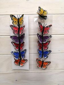 Art Crafts: 7cm Tropical Butterfly with Clip - Mixed