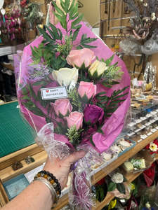 Mothers Day Gifts: Mothers Day Soap Flower Luxury Purple Bouquet