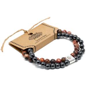 Magnetic Gemstone Bracelets: Magnetic Gemstone Bracelet - Leopard Skin