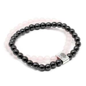 Magnetic Gemstone Bracelets: Magnetic Gemstone Bracelet - Rose Quartz Chakra