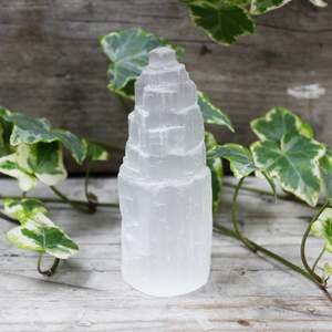 Natural Selenite Tower - 10cm