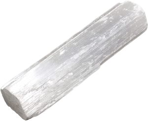 Selenite Wands Shapes: Selenite Stick Raw Crystal - Natural Stone approx 10cm