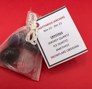 Zodiac Crystal Packs: Sagittarius - Zodiac Crystal Pack with Header Card