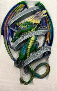Dragon Models Gifts: Sometimes Majestic Rainbow Dragon Plaque