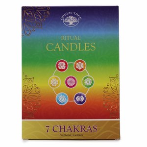 Spell Candles: Set of 7 Spell Candles - 7 Chakras