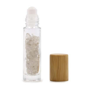 Gemstone Essential Oil Roller Bottle - Rock Quartz