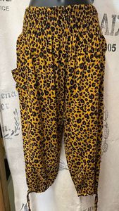 3/4 Length Leopard Print Pants