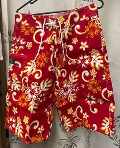 Mens Clothing: Men's Shorts - XL - Red - Long