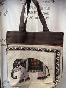 Large Colourful Shopper - Elephant