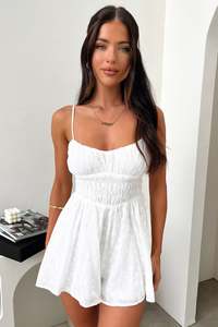 Playsuits 1: Armida Playsuit - White