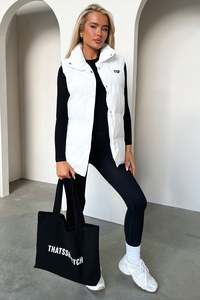 Outerwear: Sabre Puffer Vest - Cream