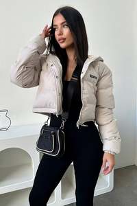 Outerwear: Cyrus Puffer Jacket - Bone