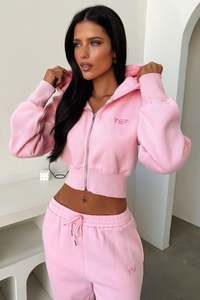 Kaztek Cropped Jacket - Pink