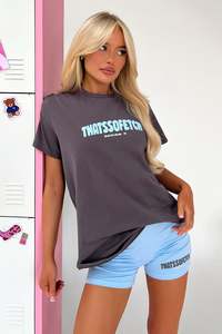 Latest: Series 5 Oversized Tee - Charcoal/Blue