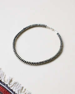 Braided silver bracelet