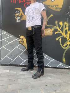 Sugarcane Jeans: Black Denim Type III