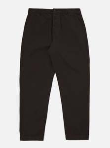 New: Pleated trackpant - licorice