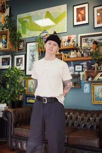 Heritage Wide Leg Work Pant - Charcoal