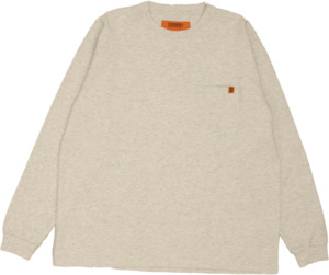 U/O Pocket LS tee - Oatmeal