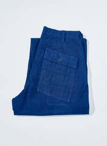 Products: Indigo Sashiko Lattice Dobby Pants