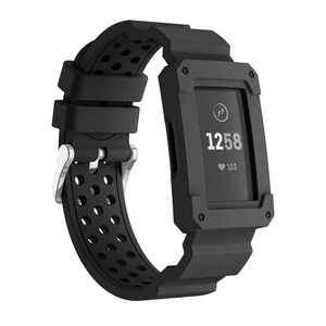 Fitbit Charge 3 Strap Rugged Case (Black)