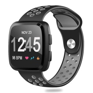 Fitbit Versa Strap Sport Silicone (Black/Grey)