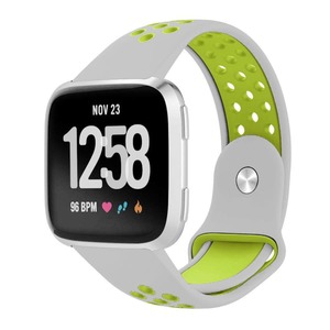 Fitbit Versa Strap Sport Silicone (Silver/Volt)