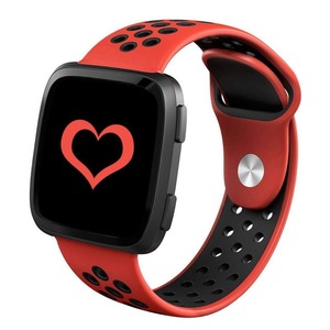 Fitbit Versa Strap Sport Silicone (Red/Black)